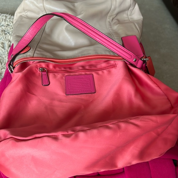 Coach Hobo Bag in Beige and Pink - Picture 12 of 14